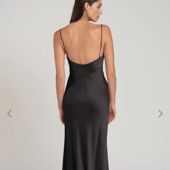 Jenny Yoo Addison Dress in Black Silk NWT! - Picture 3 of 4